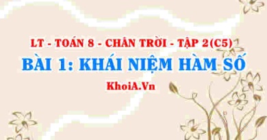 Khái niệm Hàm số, giá trị của Hàm số là gì? Toán 8 bài 1 Chân trời Tập 2 c5